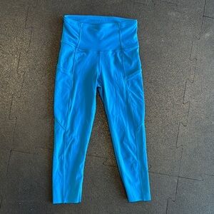 Lululemon Size 2 electric Blue High-Waisted Leggings
